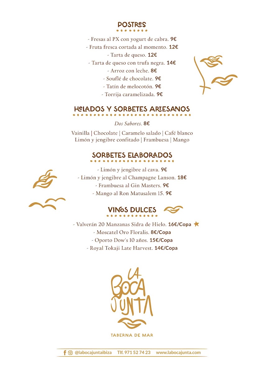 Menu La Boca Junta Taberna De Mar-5