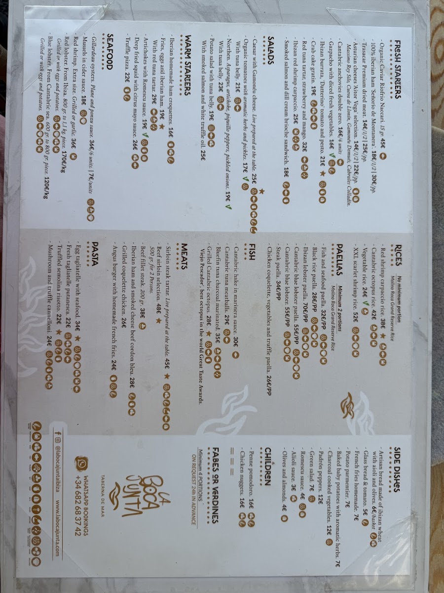 Menu La Boca Junta Taberna De Mar-6